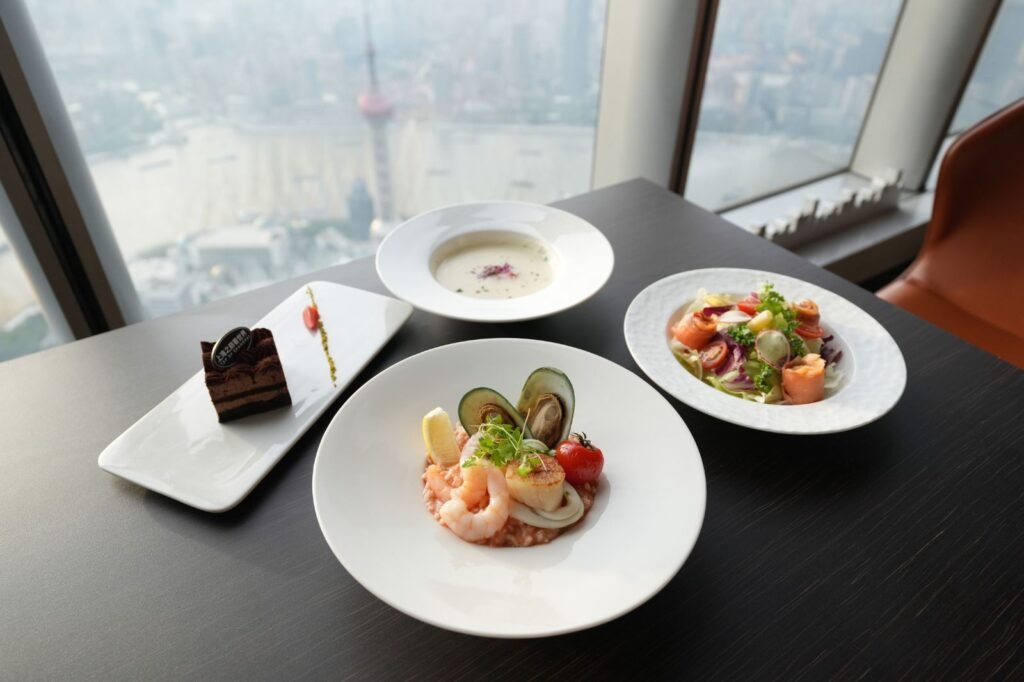 Chinese food menu Sea Food Salad Pastry