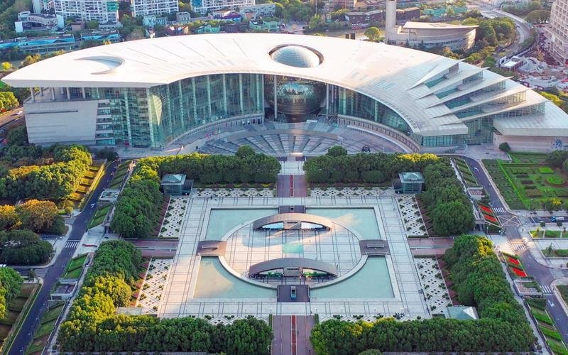 Shanghai Science and Technology Museum Birds Eye or Sky View