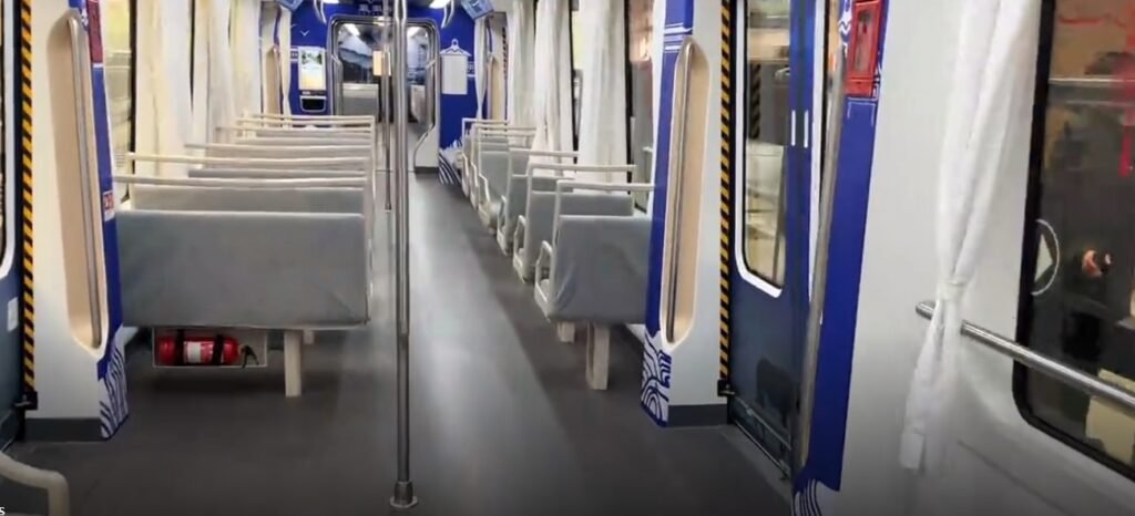 Maglev Train Inside Seats Shanghai
